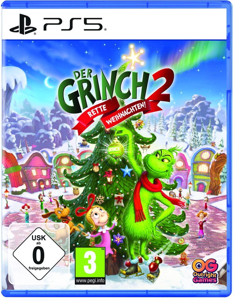 OUTRIGHT GAMES Spielesoftware "Der Grinch 2: Rette Weihnachten", bunt (weiß, neutral), PlayStation 5, Spielesoftware, Spielesoftware