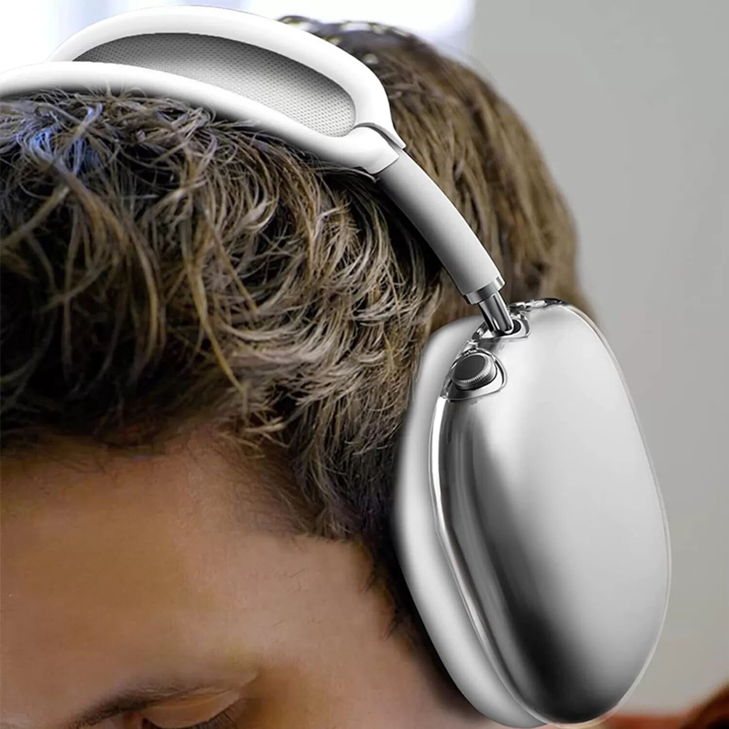 INF Schutzhülle für AirPods Max-Kopfhörer Silber