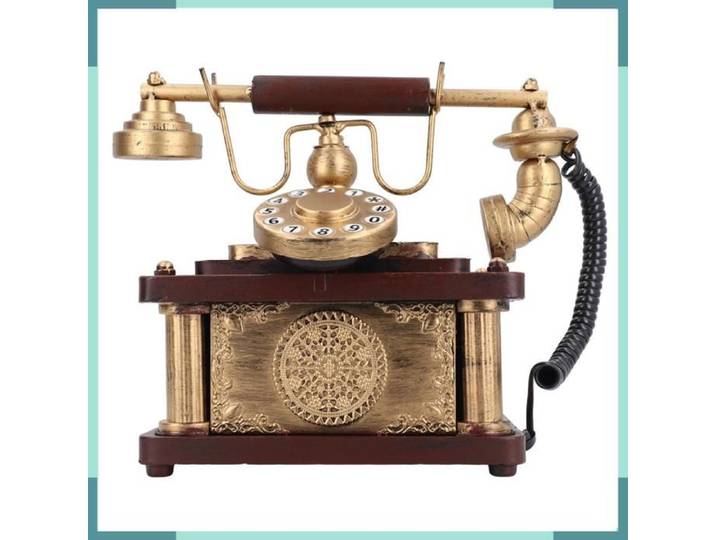 Modèle de téléphone rétro vintage faux décor de téléphone antique pour le bureau du bar à domicile cadeau idéal pour les amis