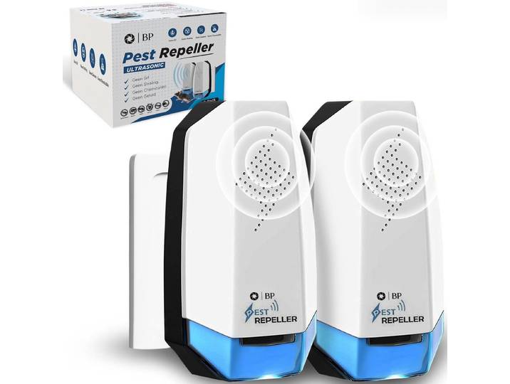 BP® Pest Repeller - Muizenverjager - Ultrasonische Ongedierte Bestrijder - 100% Veilig - Blauw (2 stuks)