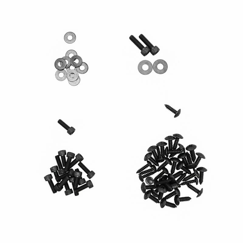 1Tek Tuning Kit vis de carrosserie Replay acier noir pour Nitro