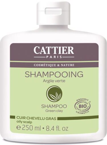 Cattier Shampoo für Fettiges Haar von Clay 250 ml