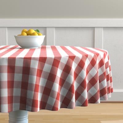 Fabstyles Country Check Cotton Tablecloth