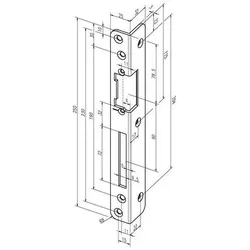 Assa Abloy Sicherh.-Winkelschließbl.069 S.3mm VA ma DIN R