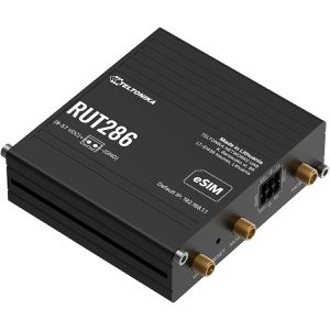 Teltonika WLAN-Router RUT286 eSIM, RUT286AAAAA0, Global 4G LTE, bis 150 Mbit/s LTE, Wi-Fi 4, PoE-In, RS232, RS485