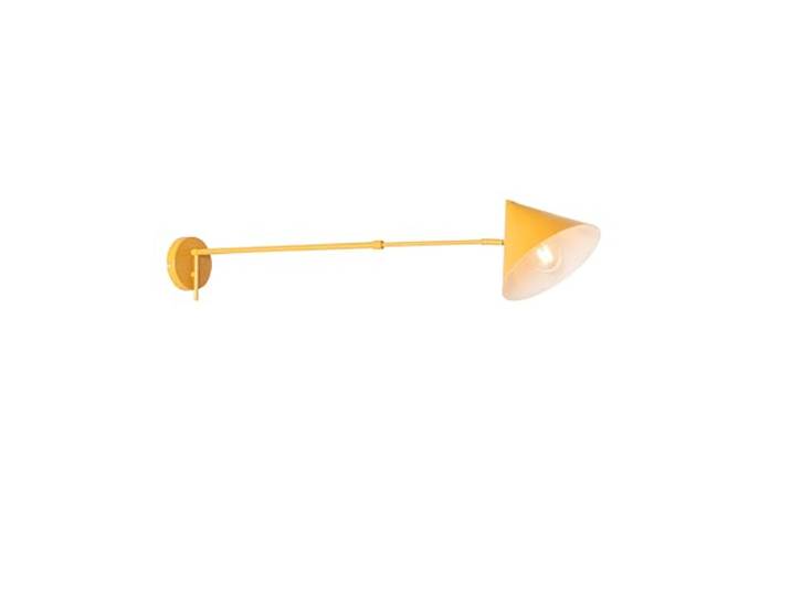 Qazqa triangolo - Applique murale - 1 lumière - Ø 22 cm - Jaune - Design - éclairage intérieur - Salon I Chambre I Cuisine I Salle à manger