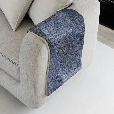 Addison Rugs Premium Machine Washable Traditional Patchwork Sherpa Throw Blanket