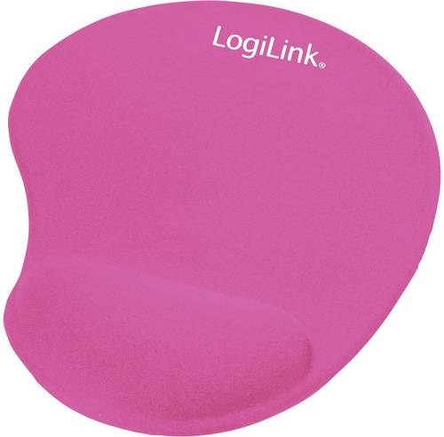 LogiLink ID0027P Mauspad mit Handballenauflage Ergonomisch Pink