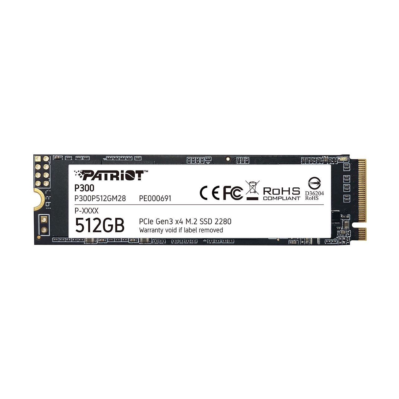 512GB Patriot P300 M.2 2280 PCIe 3.0 x4 3D-NAND TLC (P300P512GM28)