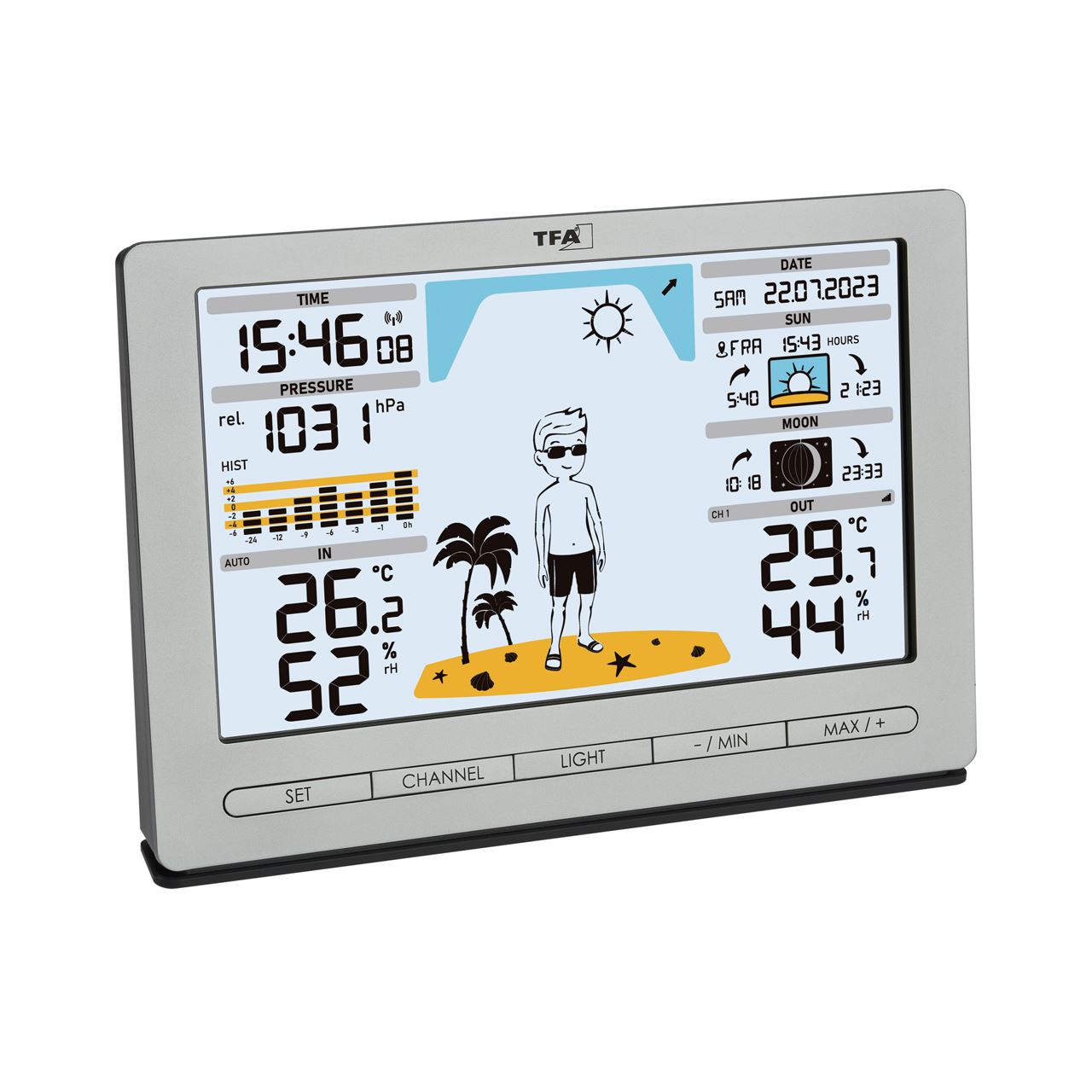 TFA 35.1097 METEO JACK Wetterstation silber