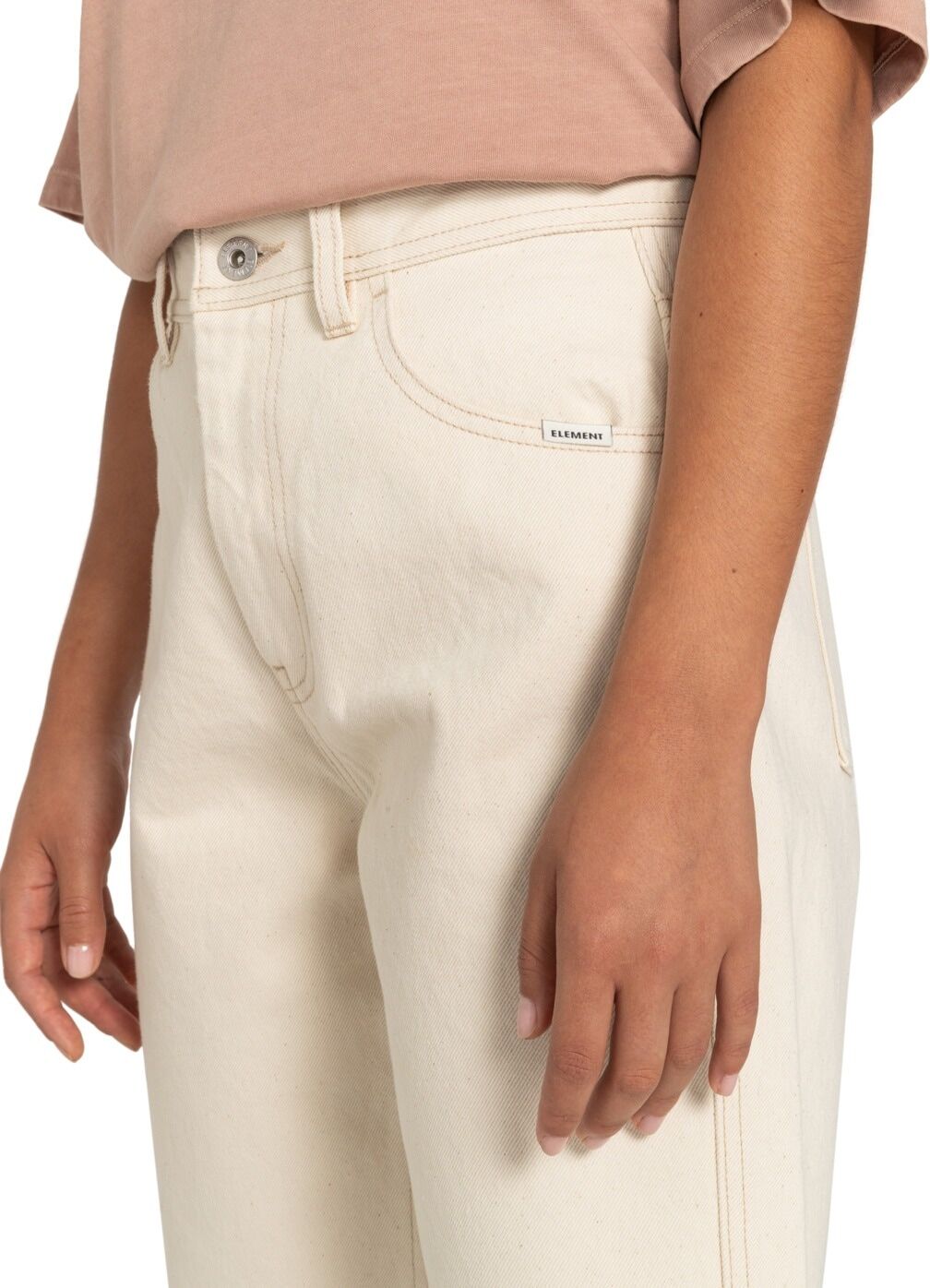 Shorts ELEMENT "Harvey Atelier", Damen, Gr. 29L, Normalgrößen, beige (natural), Obermaterial: 50% Baumwolle, 50% Baumwolle., Hosen Shorts