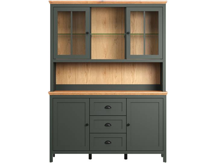 Buffetschrank Stanton tannengrün MDF B 146 H 198 cm - Buffetschrank