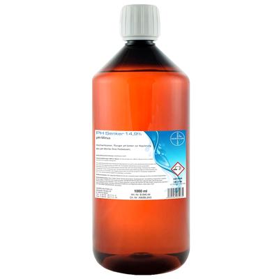 HERRLAN® PH Senker 14,9% – 1 Liter – Flüssiger pH-Senker für Pool & Schwimmbad - Professionelle pH-Regulierung für Chlor- & Salzwasseranlagen