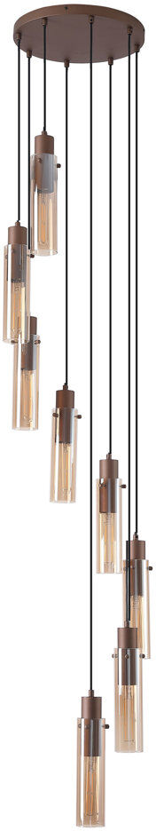 Metro Dalissa Chandelier Walnut 300cm H X 42cm W X 42cm D