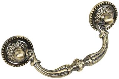 "Utopia Alley Medici Drop Pull - Decorative Cabinet Drop Pull Handles for Cabinets, 3.78"" Center To Center"