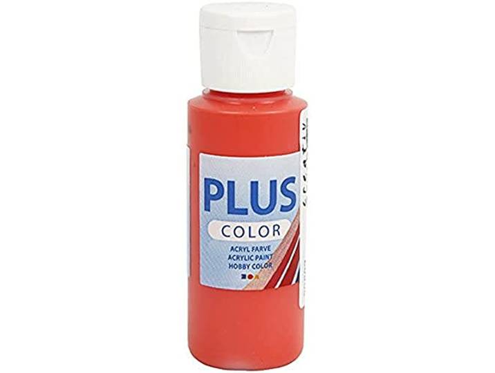 PLUS Color 60 ml Craft Paint, briljant rood
