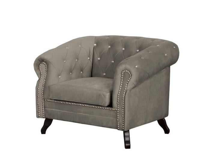 P & B Sessel Glasgow, Taupe, Holz, Buche, 110x82x90 cm, Wohnzimmer, Sessel, Sonstige Sessel