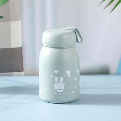 ModernMart Cute Mini Thermos Bottle Stainless Steel Smart Temperature Water Bottle For Kids Girls blue