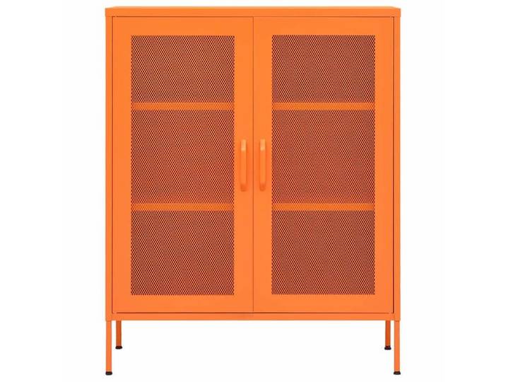Orange Armoire de rangement JILL'S Buffet/Armoire latérale Orange 80x35x101 5 cm Acier LV2239