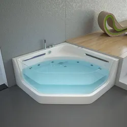 HOME DELUXE Whirlpool Badewanne mit Lichttherapie PACIFICO - 150 x 150 cm