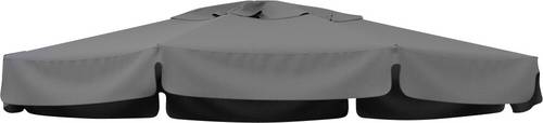 Sungarden Bezug 350/8 PP grau-mel. 40003079 Ampelschirm