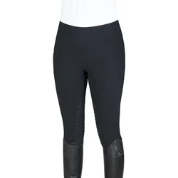 Equiline Damen Kniebesatz Reithose Elsa schwarz Leggings (Flash Winter 19/20), Eq19_FlaW_Gr.: XL