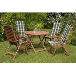 Merxx Gartenmöbelset Vitoria 9tlg. Klapptisch rund