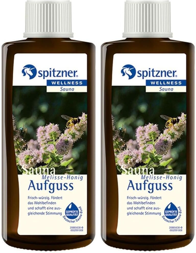 Spitzner Saunaaufguss Melisse Honig Wellness 2x 2x190 ml Konzentrat