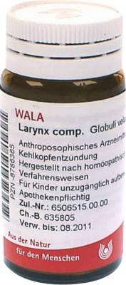 WALA Heilmittel GmbH LARYNX COMP.Globuli 20 g 08786365