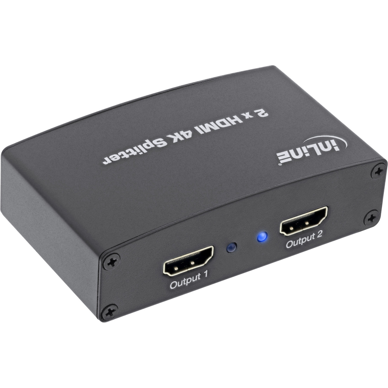 InLine 65009 HDMI 1.4a Splitter met 2x HDMI poorten, Zwart