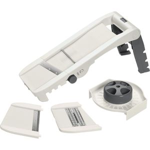 Lurch Gemüseschneider Variohobel 00010214, Hobel mit 2 auswechselbaren und einstellbaren Edelstahlklingen
