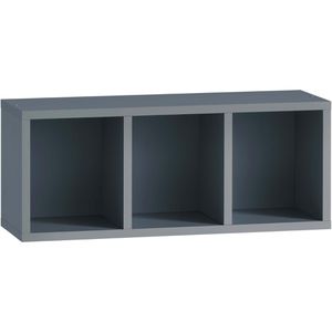 Schildmeyer Badregal Bjarne 153155, aus Holz, fjord blau, hängend, mit 3 Ablagen, (B/H/T) 60,2 x 24,7 x 21,5 cm