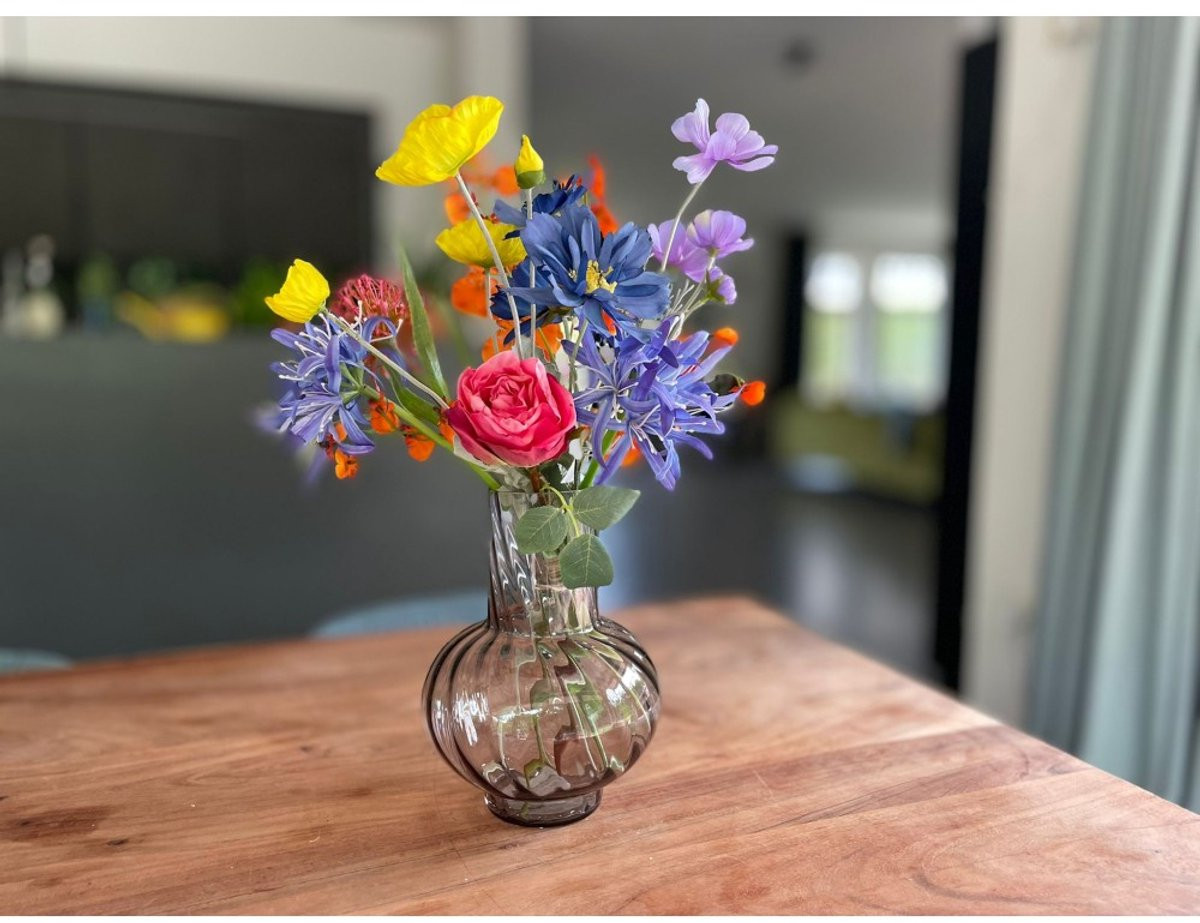 Onderhoudsvrij zijden bloemen boeket Boeket Kleurrijk Kadootje - Kunstbloemen