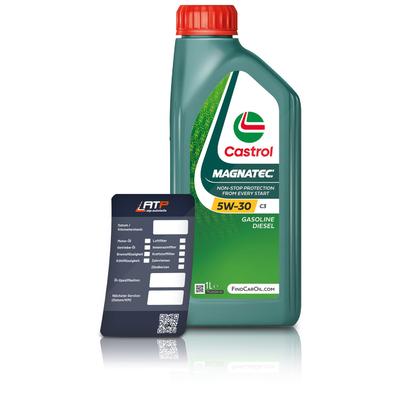 Castrol 1 L Magnatec 5W-30 C3+ Ölwechsel-Anhänger [Hersteller-Nr. 15F929]