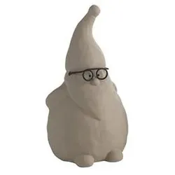 Nerdy Weihnachtsmann mit Brille sandstone