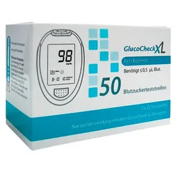 GLUCOCHECK XL Blutzuckerteststreifen 50 St
