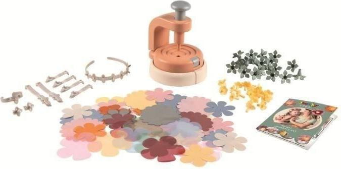 Smoby Créa Set Sieraden en Bloemen knutselset met 50 stoffen bloemblaadjes en accessoires