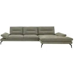 Loop your Style Ecksofa mit Sitztiefenverstellung Bellagio ¦ grau ¦ Maße (cm): B: 340 H: 85 T: 165.0