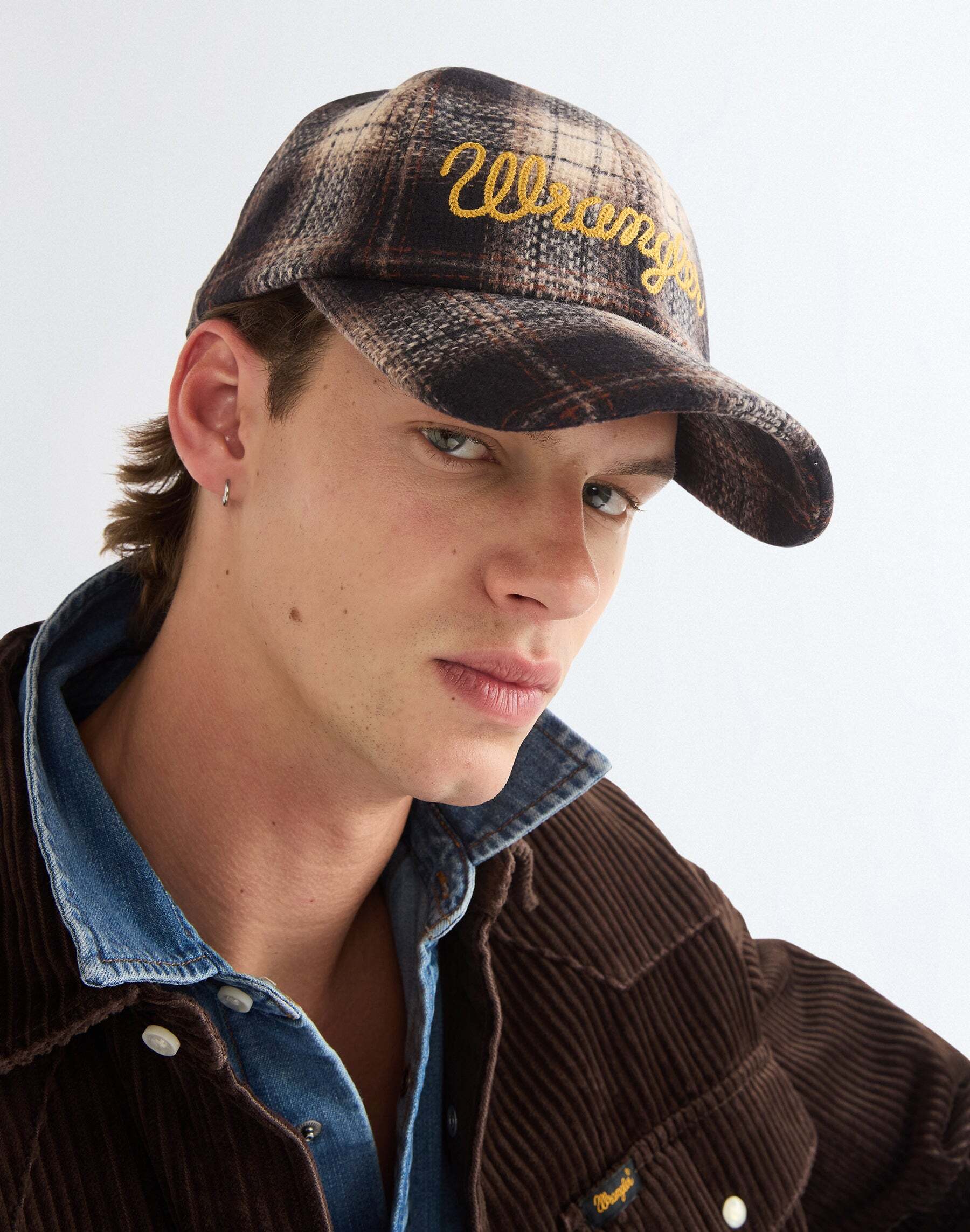 Baseball Cap WRANGLER "WRANGLER Cap Rope Logo", Herren, braun, Obermaterial: 72% Polyester PES. 20% Polyacryl PAN. 3% Nylon NY. 3% Wolle WO. 2% Viskose CV., Caps Baseball Cap braun Einheitsgröße