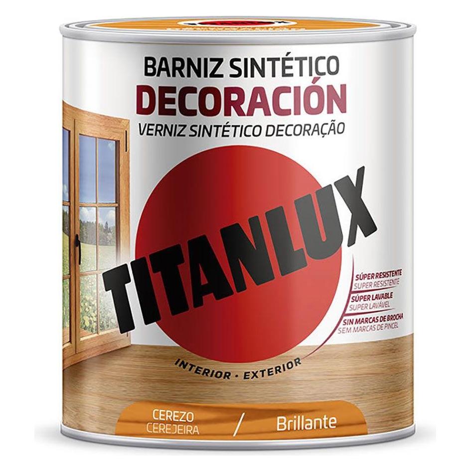 Titanlux Synthetischer Lack Dekoration Glänzende Kirsche 250 Ml M10100514 (250 ml) (45273457)
