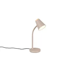LED Tischleuchte Leselampe Schreibtischlampe warm beige flexibel H 36 cm