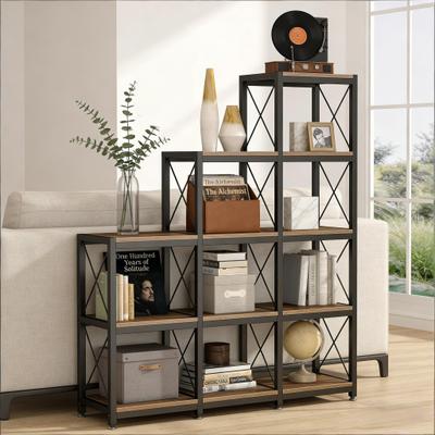 Corner Etagere,Ladder Display Shelf,L-Shaped Bookshelf