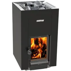 Holz-Saunaofen Harvia Linear 22 GreenFlame, schwarz
