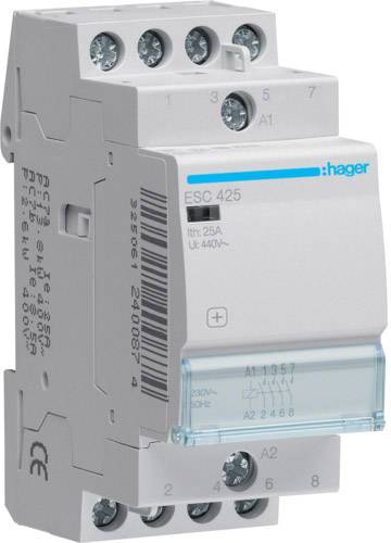 Hager ESC425 Installationsschütz 4 Schließer 400 V 1 St.