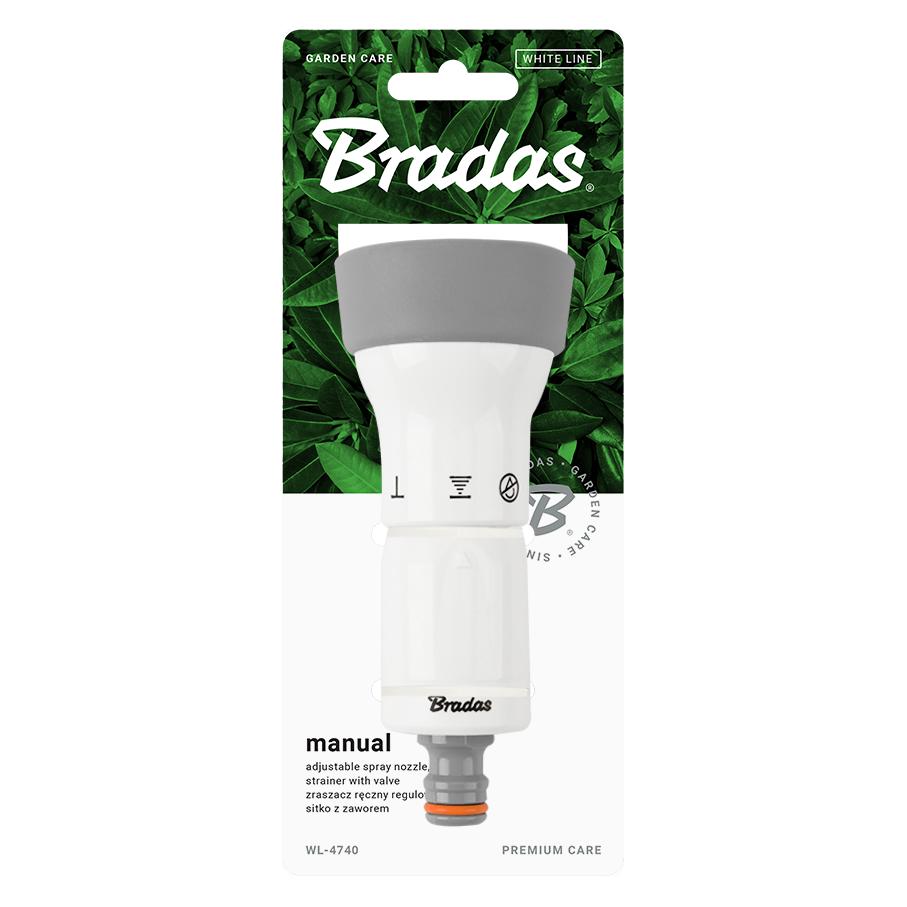 Bradas Verstellbarer Handsprenger - Sieb / Weiss (54217311)
