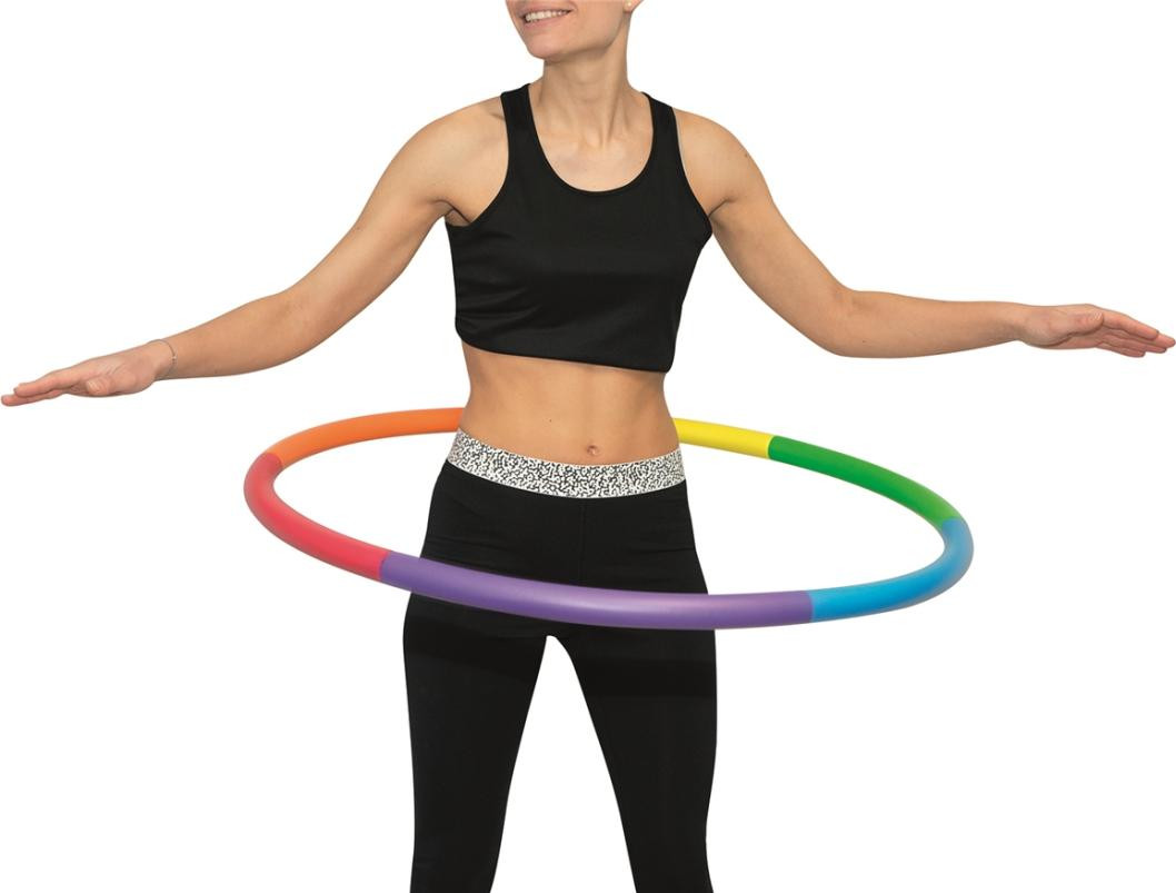 Spordas Hula Hoop met zachte foam en regenboogdesign voor kinderen