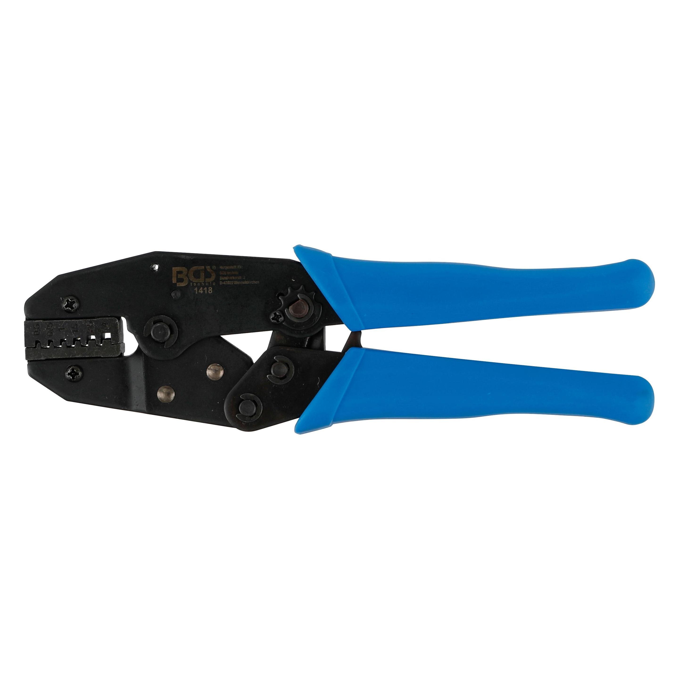 BGS Kabelschuhzange mit Ratschenfunktion | für Aderendhülsen 0,5 - 4 mm² (215 mm) (1418)