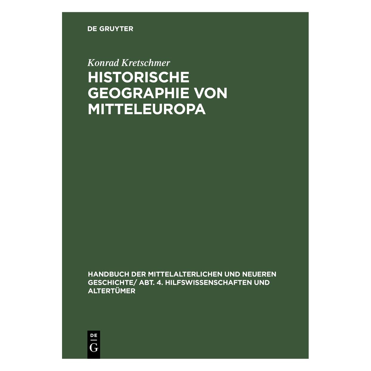 De Gruyter Kretschmer:Handbuch der mittelalterlich (Deutsch, Hardcover, Konrad Kretschmer) (66440078)