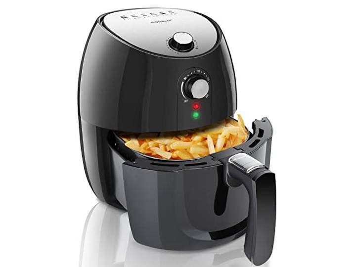 Aigostar Heißluftfritteuse ohne Fett Öl Airfryer Heissluft Fritteusen für Pommes Hähnchen Brot Pizza Fisch Grill Antihaft Einfach zu Reinigen, 1400 Watt, Groß 3,2L, Elektrisch Dragon Pro 30LDX