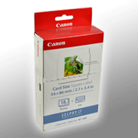 Canon Aufkleber KC-18IS 7429B001 5x5cm 18 Blatt incl. Color Cartridge